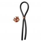Bolo Lasso Ring Rose Gold Crown Bead Black Sex Toy Product