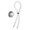Bolo Lasso Ring Siilcone Black Gems Bead White Sex Toy Product Image 1