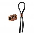 Bolo Lasso Ring Rose Gold Barrel Bead Slider Black Sex Toy Product