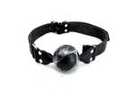 M2M Gag Leather Ball Black O/S Sex Toy Product