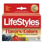 Lifestyles Asst Flavor Colors 12 Pack