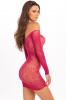 Open Season Off Shoulder Dress Sangria 1x2x Sex Toy Product Image 2