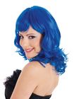 Angel Shoulder Length Full Bang Blue Wig