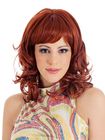 Angel Shoulder Length Full Bang Red Wig