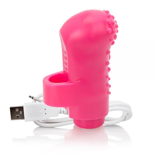 Screaming O Charged Fing O Vooom Mini Vibe Pink Sex Toy Product