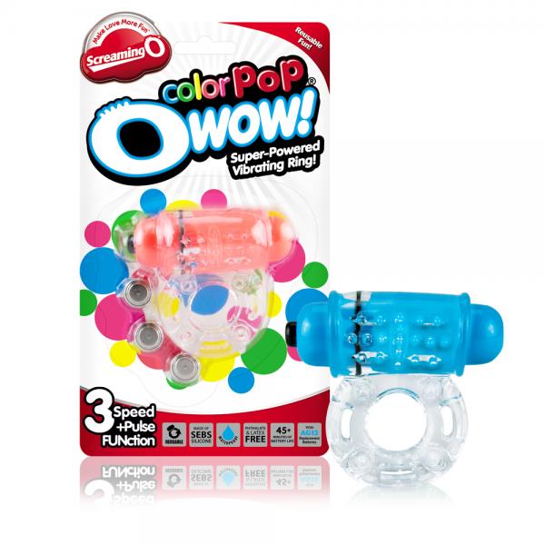 Color Pop O Wow Vibrating Ring Assorted Color Sex Toy Product