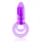 Double O 8 Speed Purple Vibrating Cock Ring Sex Toy Product