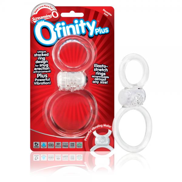 Screaming O Ofinity Plus Ring Clear Sex Toy Product