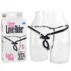 Silicone Love Rider Lovers Thong Black