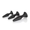 Silicone Anal Trainer Kit Black 3 Piece Set Sex Toy Product Image 2