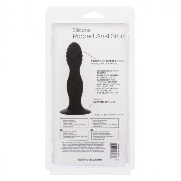 Silicone Ribbed Anal Stud Sex Toy Product
