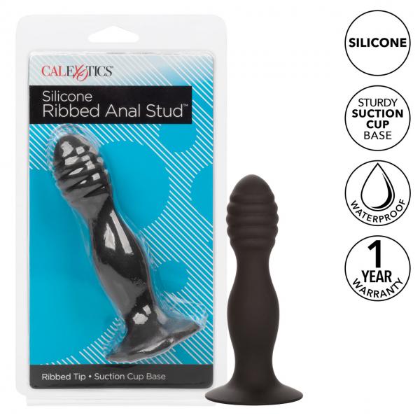 Silicone Ribbed Anal Stud Sex Toy Product