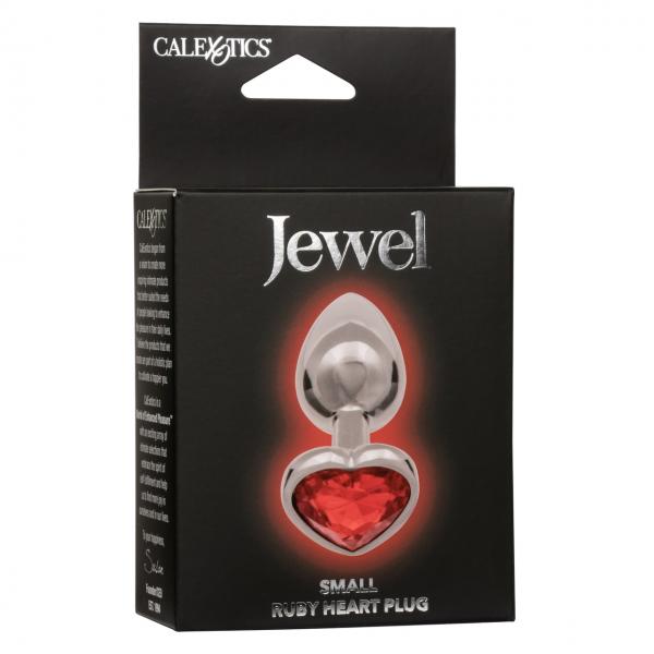 Jewel Small Ruby Heart Plug Sex Toy Product