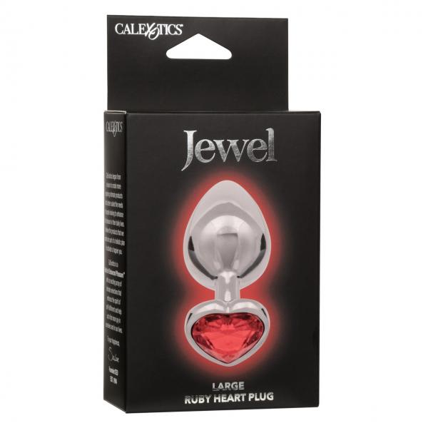 Jewel Large Ruby Heart Plug Sex Toy Product