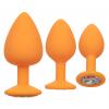 Cheeky Gems 3pc Set Orange Sex Toy Product Image 3