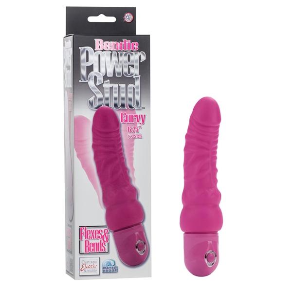 Bendie Power Stud Curvy Pink Vibrator Sex Toy Product