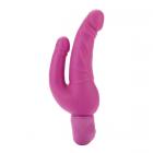 Bendie Power Stud Over & Under Double Vibrating Dildo Waterproof - Pink	 Sex Toy Product