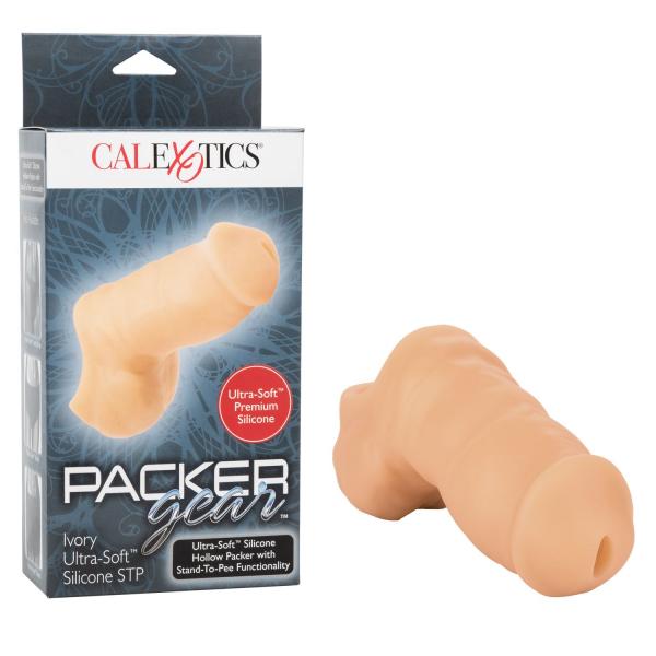Packer Gear Ultra Soft Beige Stand To Pee Beige Hollow Packer Sex Toy Product