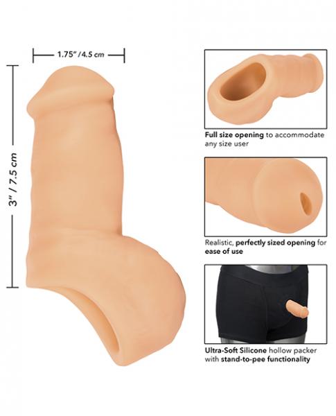 Packer Gear 5in Ultra Soft Silicone Stp Ivory Sex Toy Product