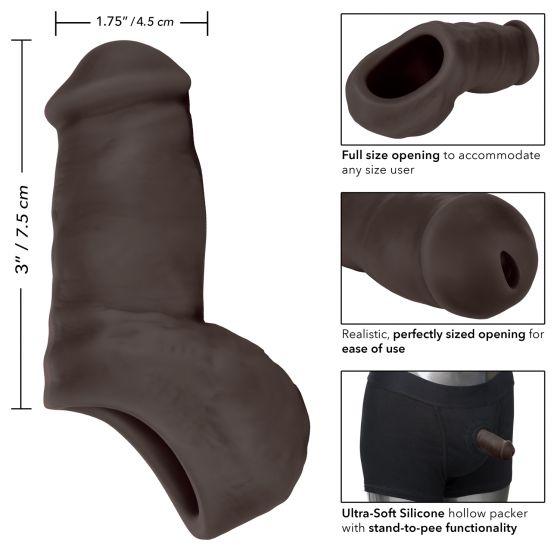 Packer Gear 5in Ultra Soft Silicone Stp Black Sex Toy Product