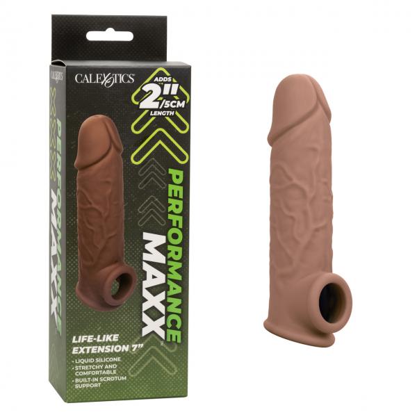 Performance Maxx Life-like Extension 7in Brown Sex Toy Product