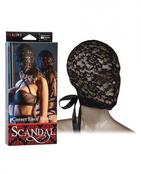 Scandal Corset Lace Hood Black O/S Sex Toy Product