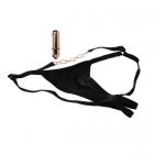 Entice Crotchless Vibrating Panty - Black O/S	 Sex Toy Product