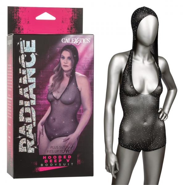 Radiance Plus Size Hooded Deep V Body Suit Sex Toy Product