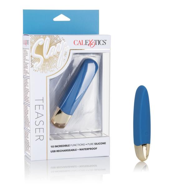 Slay Teaser Blue Bullet Vibrator Sex Toy Product