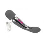 Embrace Rechargeable Silicone Body Wand - Gray Sex Toy Product