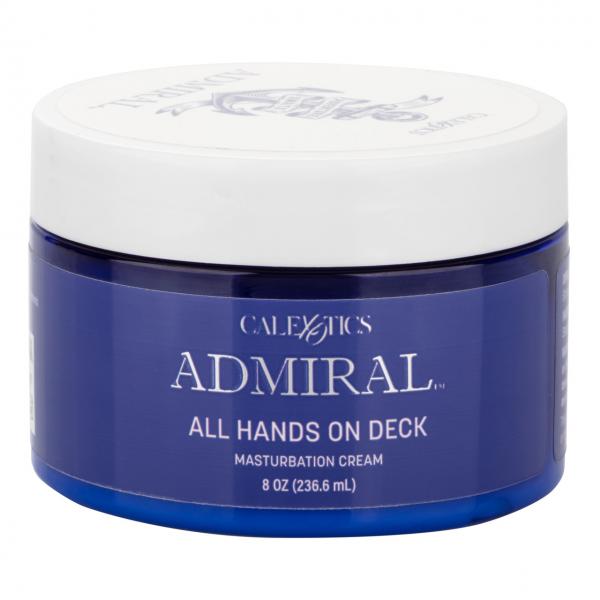 Admiral All Hands On Deck Masturbation Cream 8oz Jar Sex Toy Product