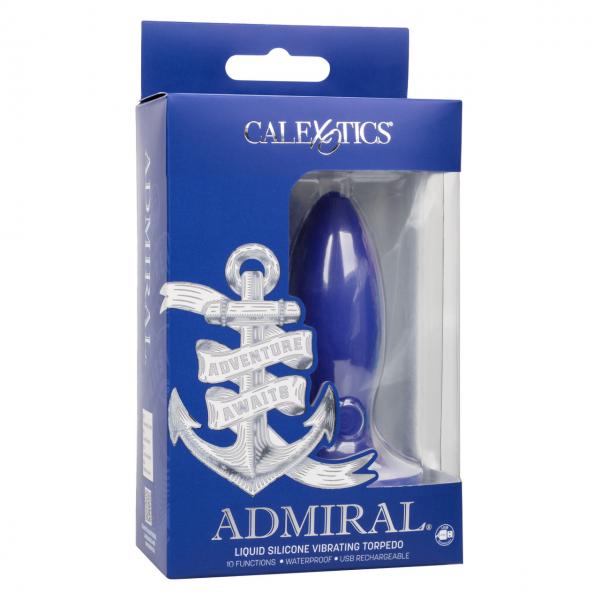 Admiral Liquid Silicone Vibrating Torpedo Sex Toy Product