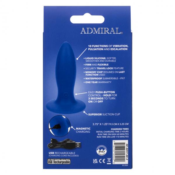 Admiral Liquid Silicone Vibrating Torpedo Sex Toy Product
