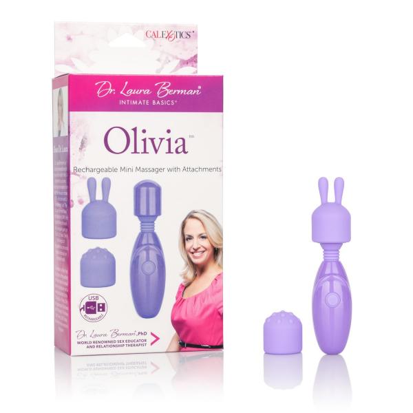Dr Laura Berman Olivia Mini Massager with 2 Attachments Sex Toy Product