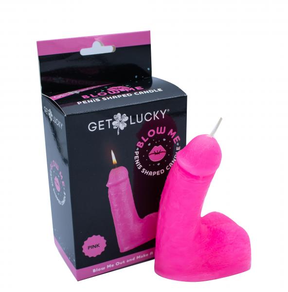 Shibari Get Lucky Blow Me Penis Candle Pink Sex Toy Product