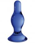 Chrystalino Classy Blue Glass Plug Sex Toy Product