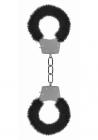 Ouch Pleasure Handcuffs Furry Black Sex Toy Product