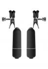 Ouch Vibrating Nipple Clamps Black Sex Toy Product