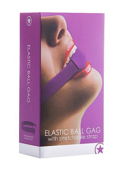 Elastic Ball Gag Purple Sex Toy Product