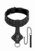 Ouch! Skulls & Bones Neck Chain with Skulls And Leash Black Sex Toy Product Image 1