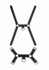 Ouch! Skulls & Bones Male Harness with Spikes Black Sex Toy Product