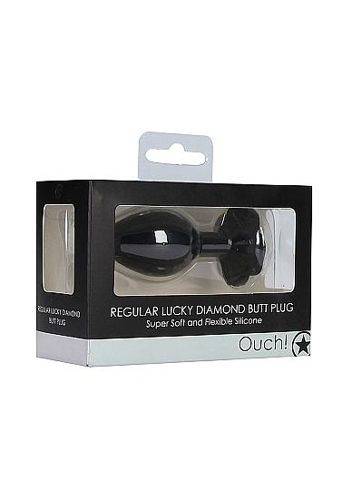 Regular Lucky Diamond Butt Plug Black Sex Toy Product