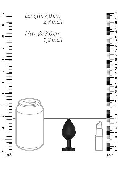 Regular Lucky Diamond Butt Plug Black Sex Toy Product