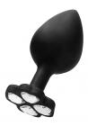 Extra Large Lucky Diamond Butt Plug Black Sex Toy Product