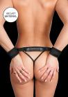 Ouch! Sturdy Handcuffs W/ Handle Black Sex Toy Product