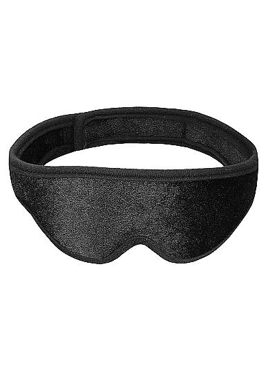 Velvet & Velcro Eye Mask Adjustable Black Sex Toy Product