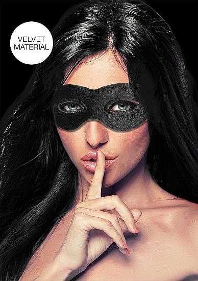 Velvet & Velcro Eye Mask Adjustable Black Sex Toy Product