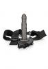 Ouch! Twisted Hollow Strap-on 8in Gunmetal Sex Toy Product Image 4