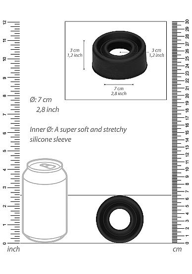 Pumped Pump Sleeve Large Black Sex Toy Product