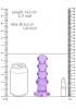 Realrock Curvy Dildo Or Butt Plug Purple Sex Toy Product Image 3